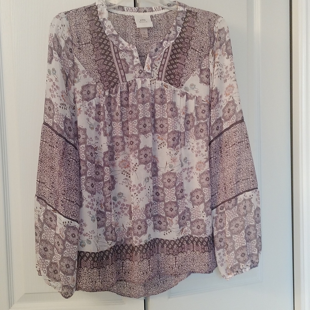 ⚜️  Knox Rose Boho Peasant Blouse - Size S